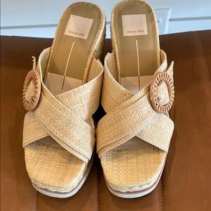 Dolce Vita Tan Platform Wedge Sandals